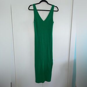 House of Harlow 1960 Green Ribbed Maxi Dress Size Small